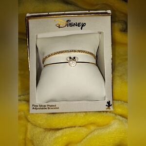 Disney Gold and Silver Charm Bracelet Set